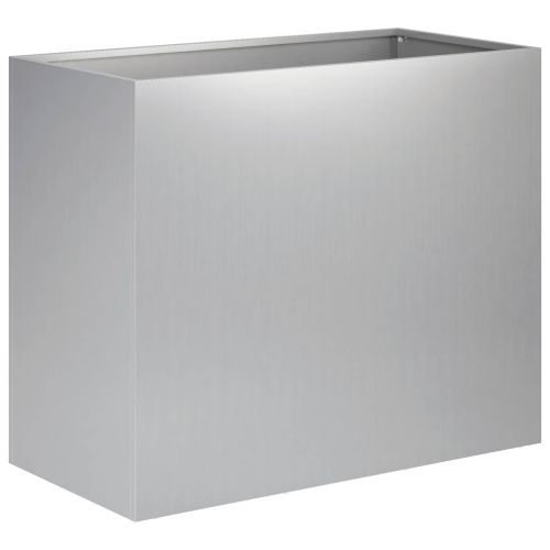 Градинска саксия Сребристо 60 x 30 x 50 см Поцинкована стомана