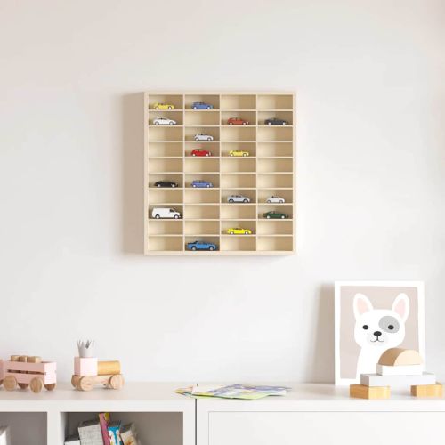 Стена дисплей кутия Монтиране на стена Бежово 40 x 4,5 x 43 см