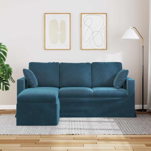 Диван Синьо 178 x 134 x 80 см Кадифе