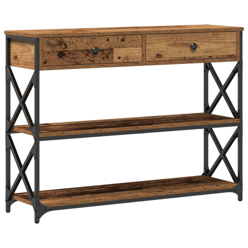 Конзолна маса Старо дърво 100 x 28 x 75 см
