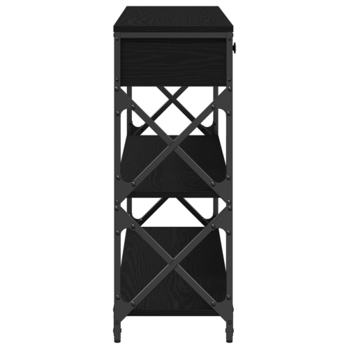 Конзолна маса Черен дъб 100 x 28 x 75 см