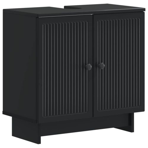 Шкаф за мивка в баня EDE Черно 59,5 x 31,5 x 59 см