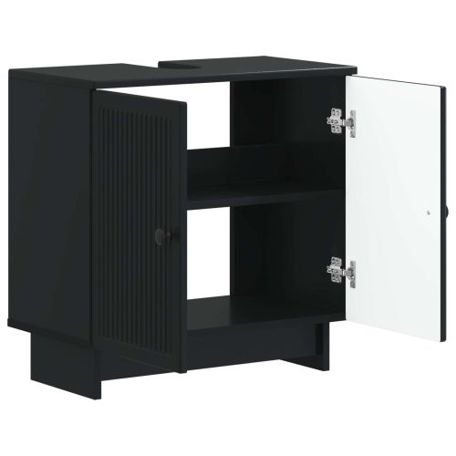 Шкаф за мивка в баня EDE Черно 59,5 x 31,5 x 59 см