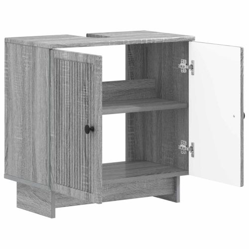 Шкаф за мивка в баня EDE Сив Сонома 59,5 x 31,5 x 59 см