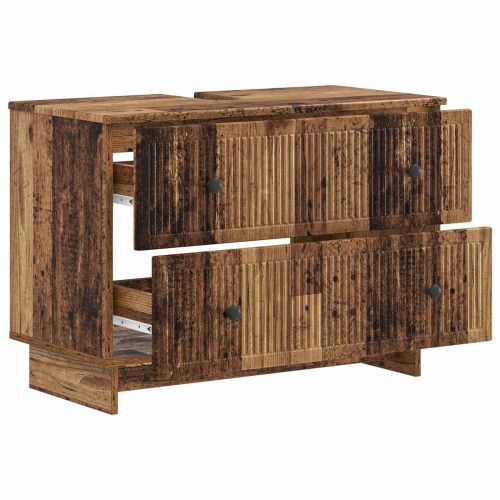 Шкаф за мивка в баня EDE Старо дърво 82 x 41 x 59 см