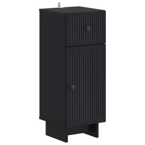 Шкаф за баня EDE Черно 30 x 31 x 80 см Инженерна дървесина