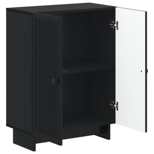 Шкаф за баня EDE Черно 59,5 x 31 x 80 см Инженерна дървесина