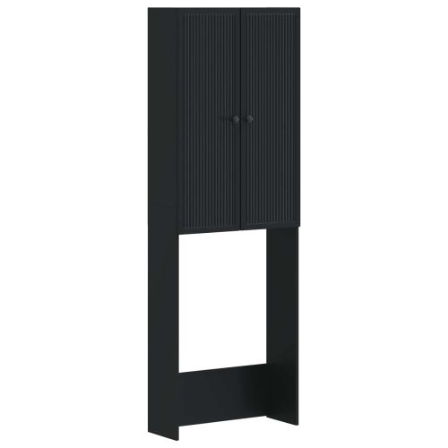 Тоалетна Шкаф EDE Черно 66 x 25,5 x 190 см Инженерна дървесина