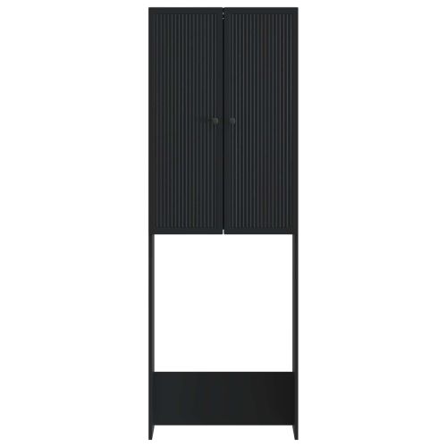 Тоалетна Шкаф EDE Черно 66 x 25,5 x 190 см Инженерна дървесина