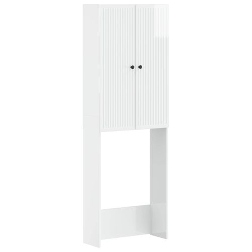 Тоалетна Шкаф EDE Бял гланц 66 x 25,5 x 190 см