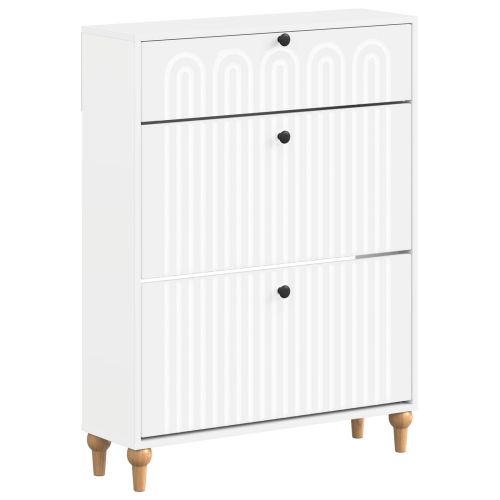 Шкаф за обувки ALKMAAR 78 x 24 x 103 см Инженерна дървесина