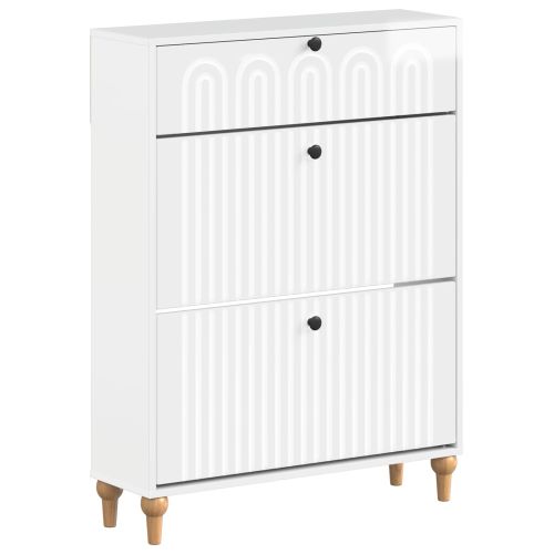 Шкаф за обувки ALKMAAR 78 x 24 x 103 см Инженерна дървесина