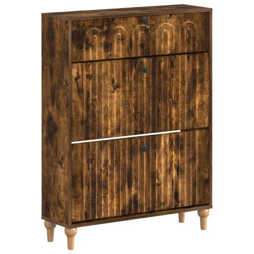 Шкаф за обувки ALKMAAR 78 x 24 x 103 см Инженерна дървесина
