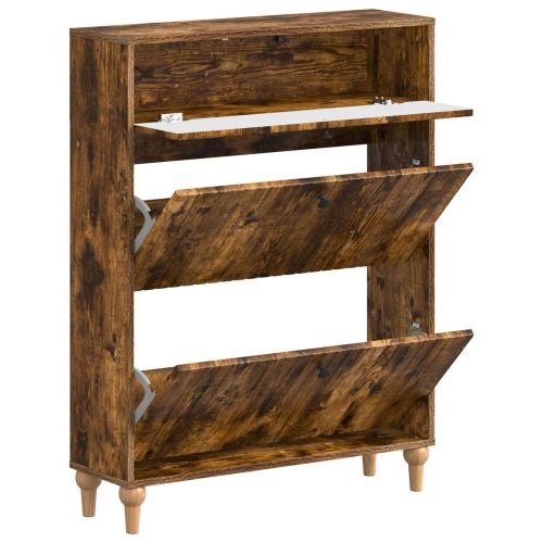 Шкаф за обувки ALKMAAR 78 x 24 x 103 см Инженерна дървесина