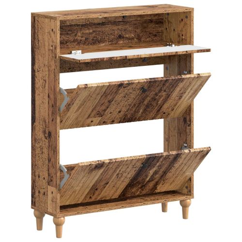 Шкаф за обувки ALKMAAR 78 x 24 x 103 см Инженерна дървесина