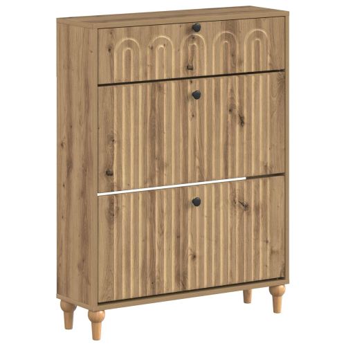 Шкаф за обувки ALKMAAR 78 x 24 x 103 см Инженерна дървесина