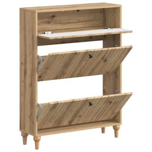 Шкаф за обувки ALKMAAR 78 x 24 x 103 см Инженерна дървесина