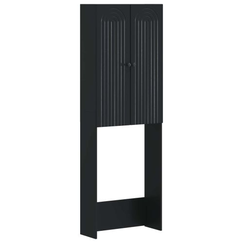 Тоалетна Шкаф ALKMAAR Черно 66 x 25,5 x 190 см