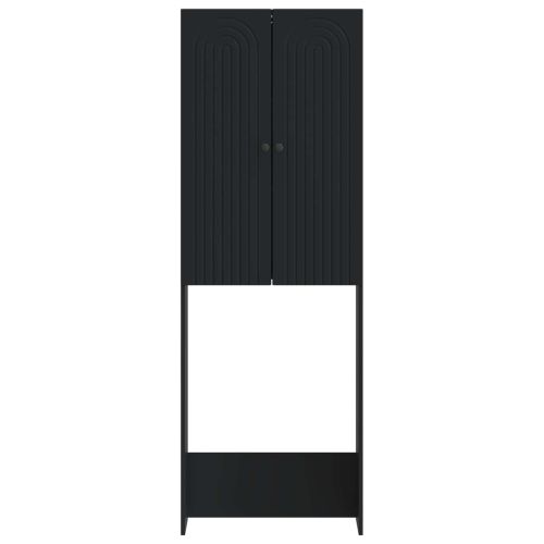 Тоалетна Шкаф ALKMAAR Черно 66 x 25,5 x 190 см
