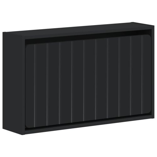 Стенно шкафче за обувки ZWOLLE 71 x 17 x 43 см Черно