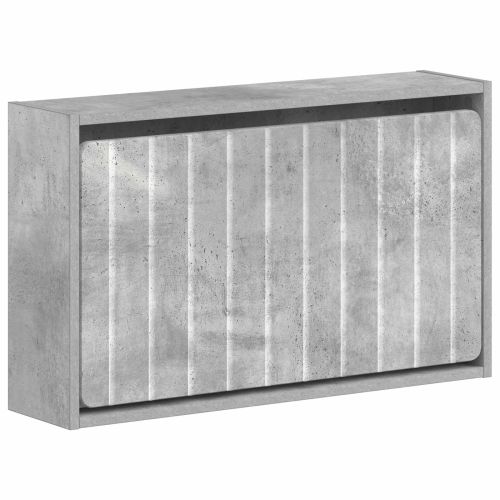 Стенно шкафче за обувки ZWOLLE 71 x 17 x 43 см Бетонно сиво