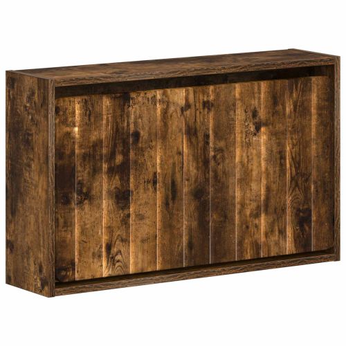 Стенно шкафче за обувки ZWOLLE 71 x 17 x 43 см Опушен дъб