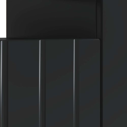 LED телевизионен кабинет Черно Инженерна дървесина