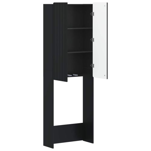 Тоалетна Шкаф ZWOLLE Черно 66 x 25,5 x 190 см
