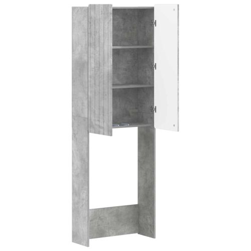 Тоалетна Шкаф ZWOLLE Бетонно сиво 66 x 25,5 x 190 см