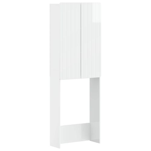 Тоалетна Шкаф ZWOLLE Бял гланц 66 x 25,5 x 190 см