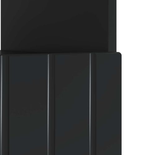 LED телевизионен кабинет Черно Инженерна дървесина