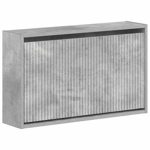 Стенно шкафче за обувки ARNHEM 71 x 17 x 43 см Бетонно сиво