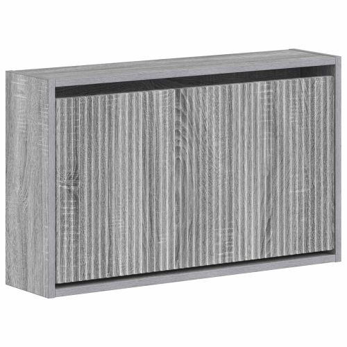 Стенно шкафче за обувки ARNHEM 71 x 17 x 43 см Сив Сонома