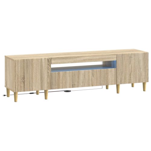 LED телевизионен кабинет ARNHEM 153 x 35 x 43 см Дъб сонома