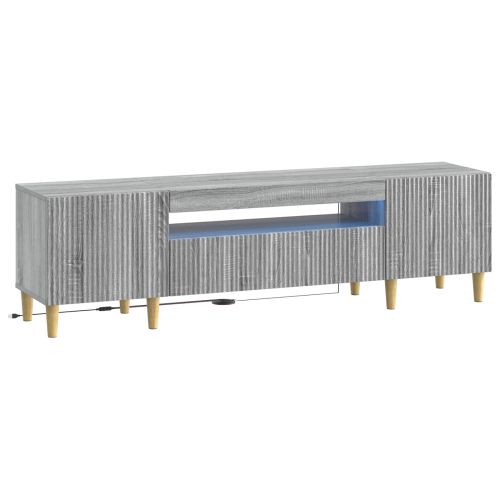 LED телевизионен кабинет ARNHEM 153 x 35 x 43 см Сив Сонома