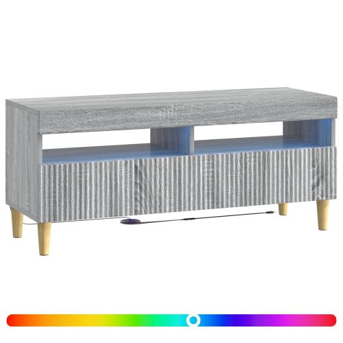 LED телевизионен кабинет ARNHEM 100 x 35 x 43 см Сив Сонома