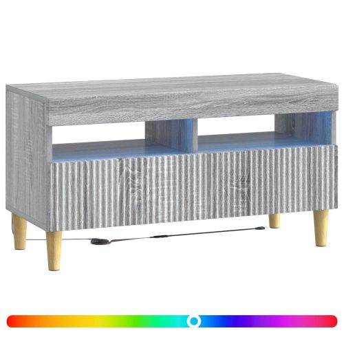 LED телевизионен кабинет ARNHEM 81 x 35 x 43 см Сив Сонома