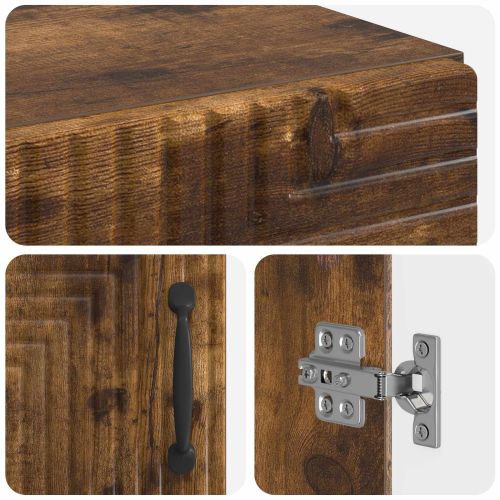 Шкаф за баня HAARLEM Опушен дъб 30 x 31 x 80 см