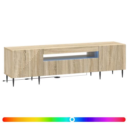 LED телевизионен кабинет HAARLEM 153 x 35 x 43 см Дъб сонома