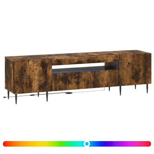 LED телевизионен кабинет HAARLEM 153 x 35 x 43 см Опушен дъб