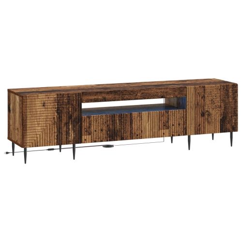 LED телевизионен кабинет HAARLEM 153 x 35 x 43 см Старо дърво