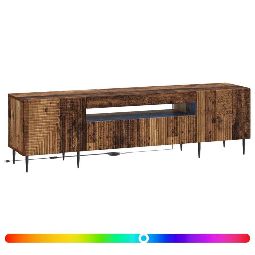 LED телевизионен кабинет HAARLEM 153 x 35 x 43 см Старо дърво