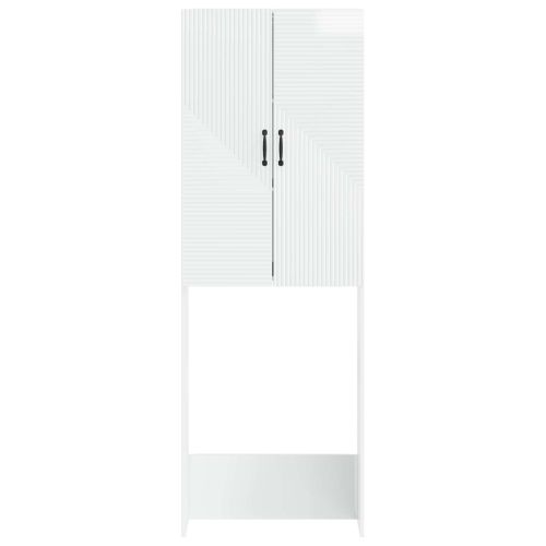 Тоалетна Шкаф HAARLEM Бял гланц 66 x 25,5 x 190 см