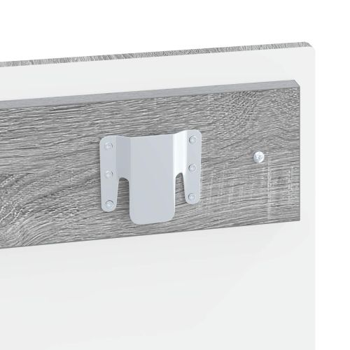 Табла за легло за стена HAARLEM Сив Сонома Инженерна дървесина