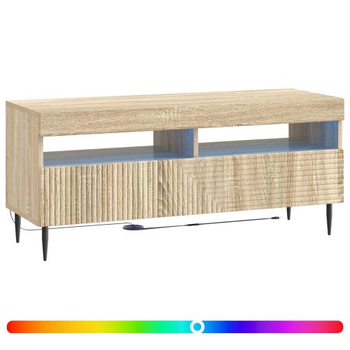 LED телевизионен кабинет HAARLEM 100 x 35 x 43 см Дъб сонома