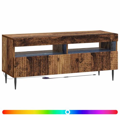 LED телевизионен кабинет HAARLEM 100 x 35 x 43 см Старо дърво