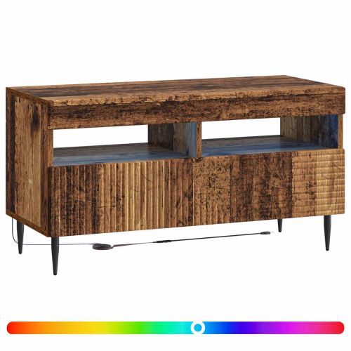 LED телевизионен кабинет HAARLEM 81 x 35 x 43 см Старо дърво