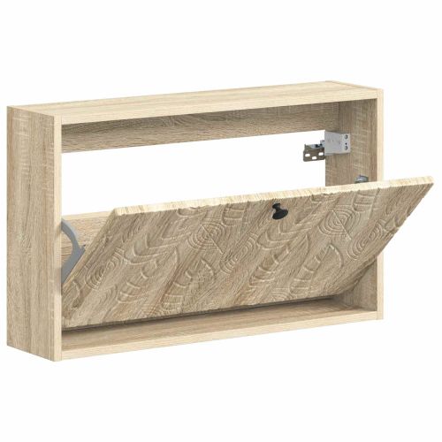 Стенно шкафче за обувки DELFT 71 x 17 x 43 см Дъб сонома