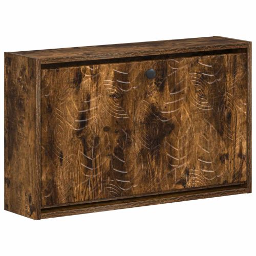 Стенно шкафче за обувки DELFT 71 x 17 x 43 см Опушен дъб