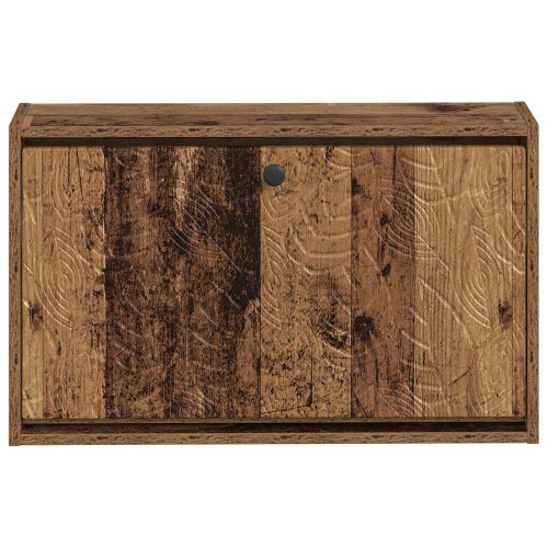 Стенно шкафче за обувки DELFT 71 x 17 x 43 см Старо дърво